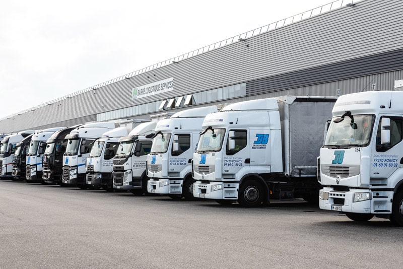 Flotte camions Transports Barré